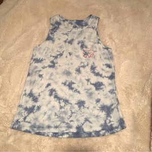 Ivory Ella Women's July 4th Ripple Tie Dye Muscle Tank Top Size:XS